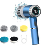 5-in-1 Electric Spin Cleaning Brush – Cordless Scrubber with 5 Heads | فرشاة التنظيف الكهربائية