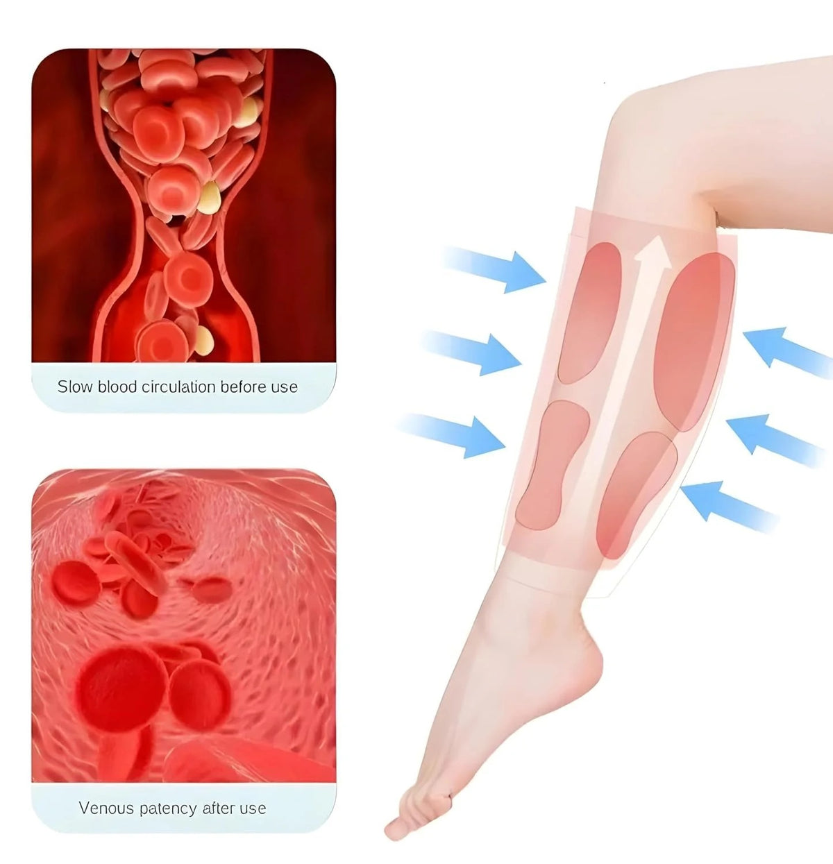 💆 S6 Cordless Leg Massager – Relax, Revive & Recover!| مدلك الساقين اللاسلكي