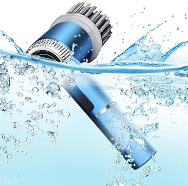 5-in-1 Electric Spin Cleaning Brush – Cordless Scrubber with 5 Heads | فرشاة التنظيف الكهربائية